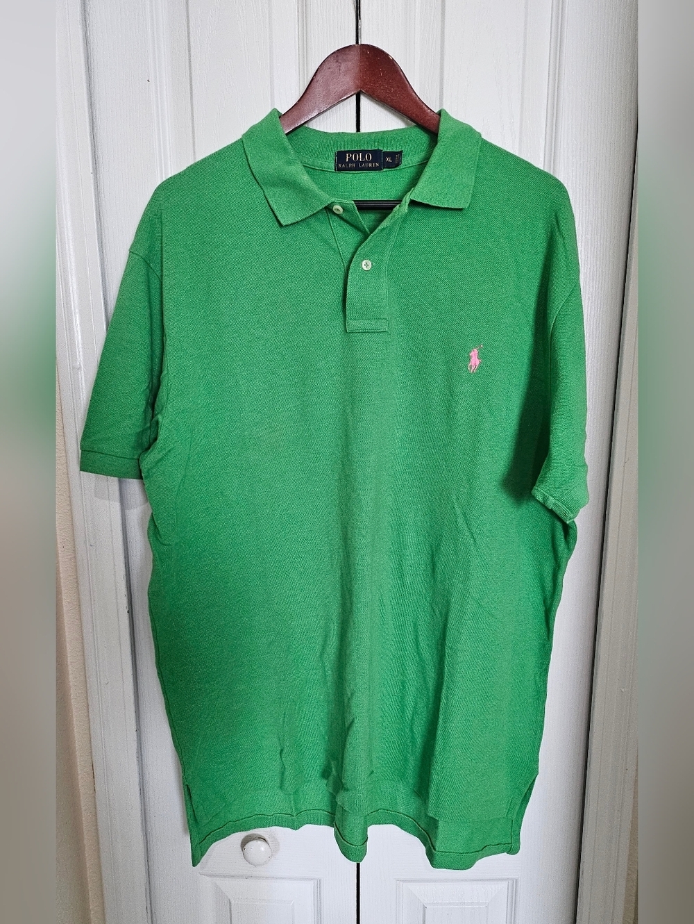 Polo Ralph Lauren Men's Polo Shirt XL Green PinkPony Logo Classic Fit Cotton. - Picture 2 of 13